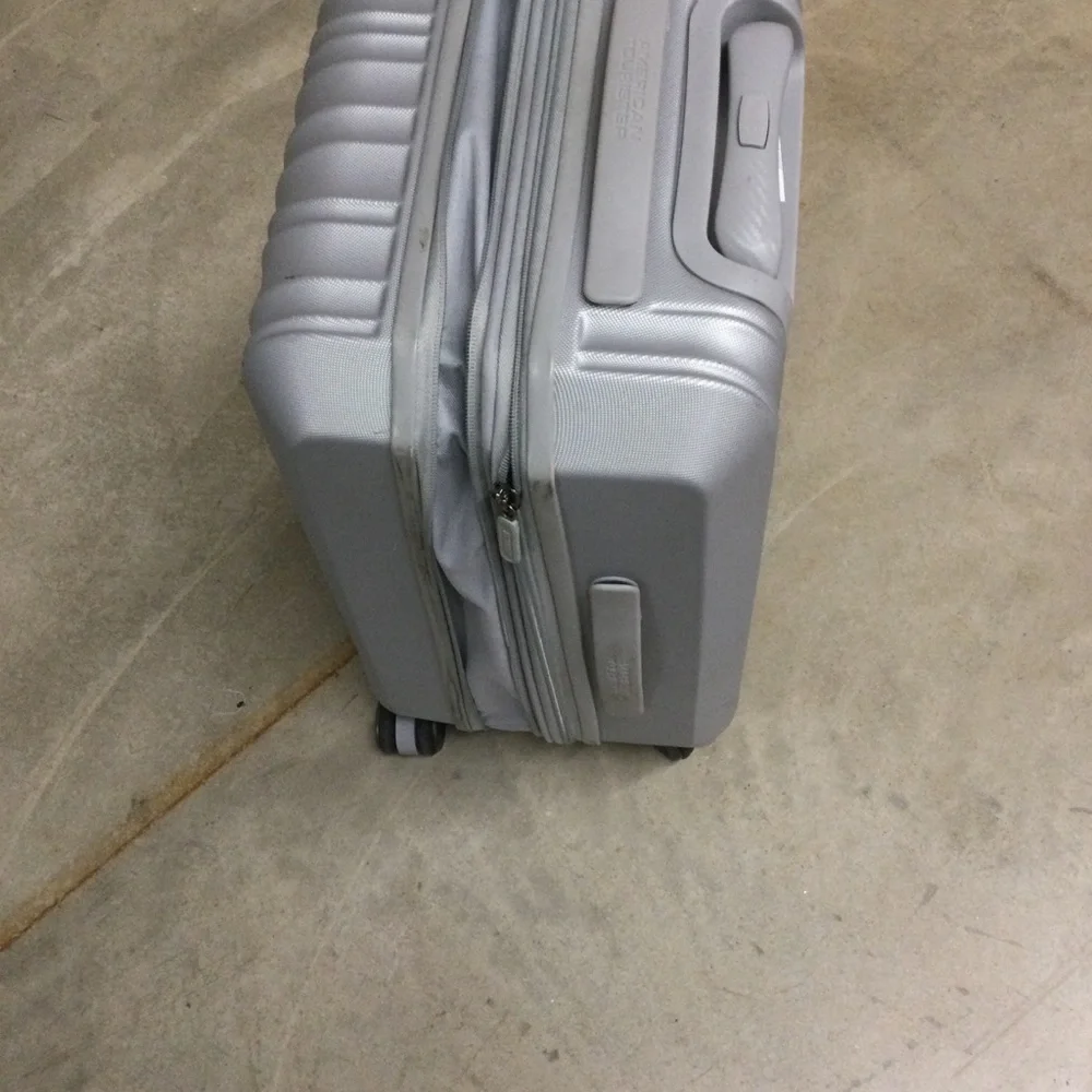 Silver Hardside Carry-On Spinner Luggage - Men Bags